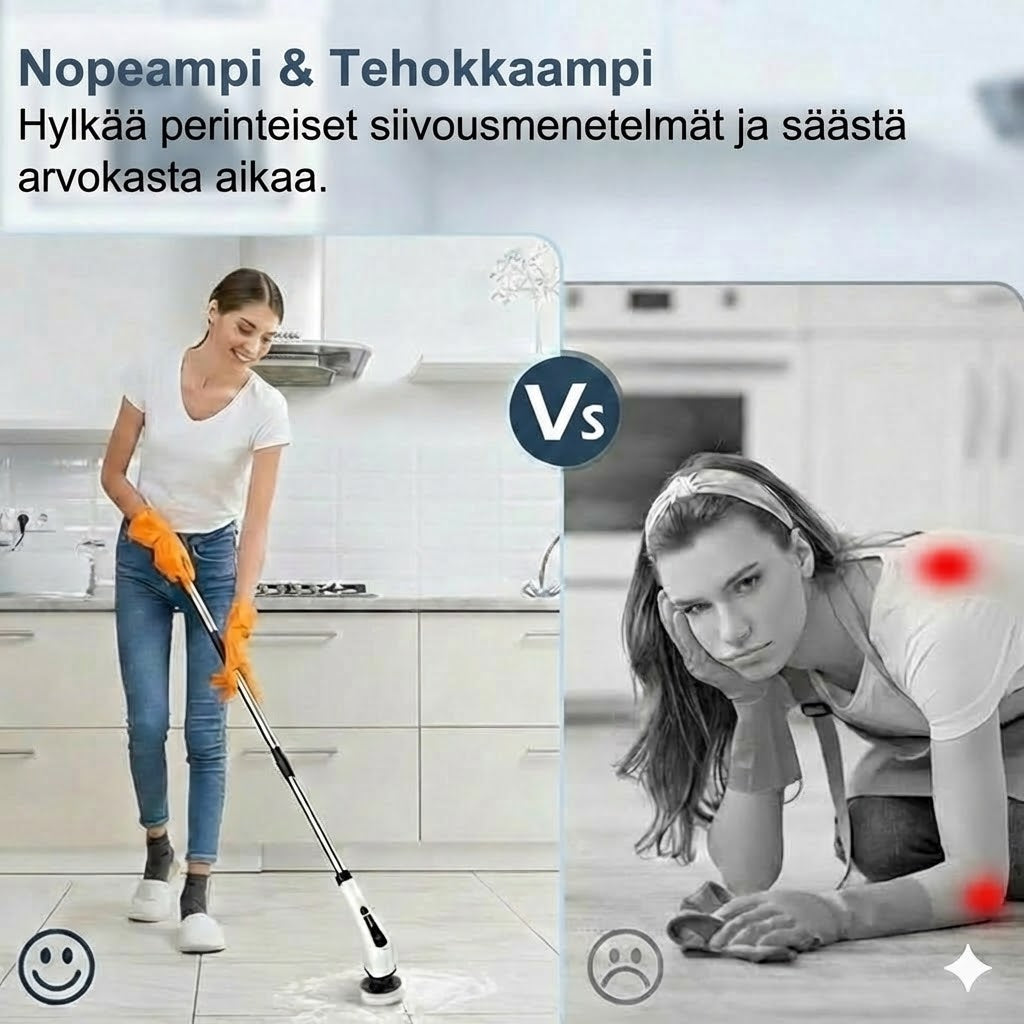 9-in-1 sähköinen puhdistusharja