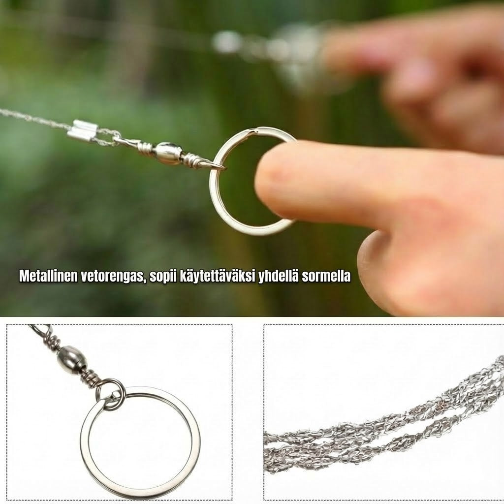 Ulkona käytettävä vaijerisaha: välttämätön selviytymistyökalu