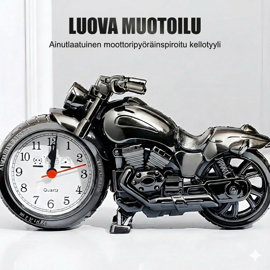Luova moottoriherätyskello: Upea muotoilu