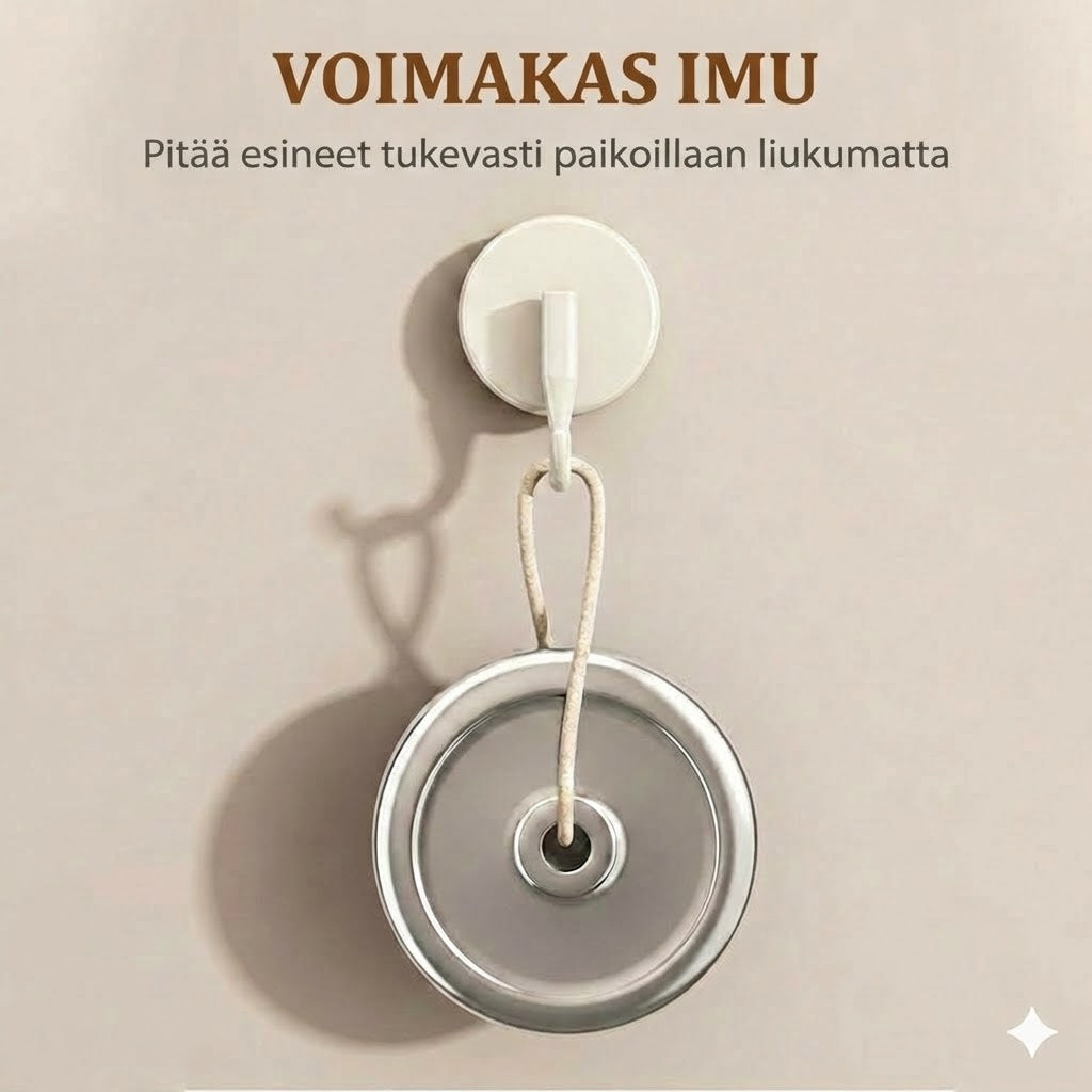 Erittäin vahva imukuppikoukku