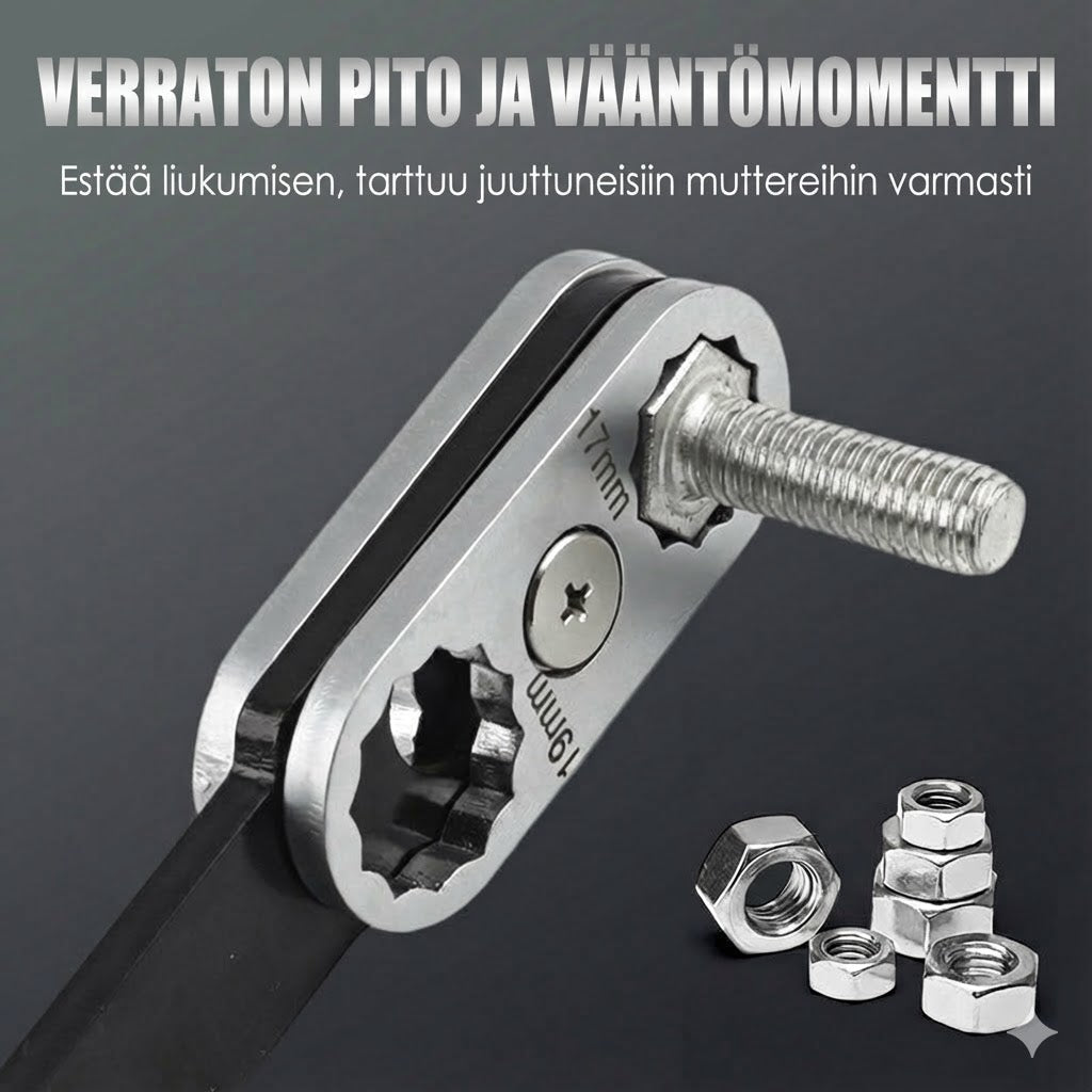 Monitoiminen säädettävä jakoavain autoille