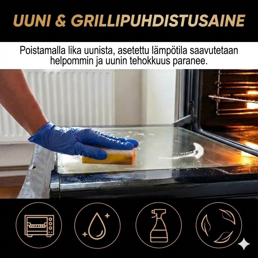 Uunin ja grillin puhdistussuihke