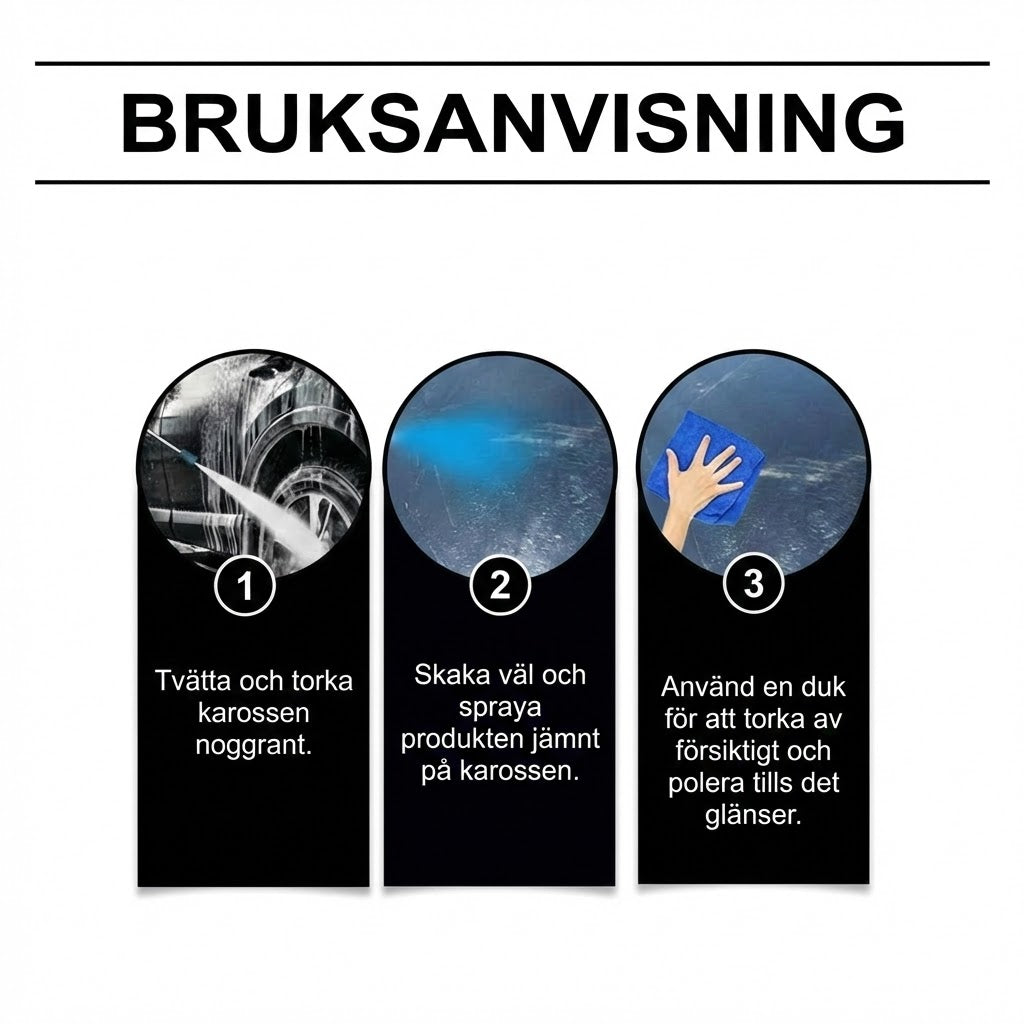 Naarmunkestävä auton kiillotussarja maalipinnan kunnostukseen