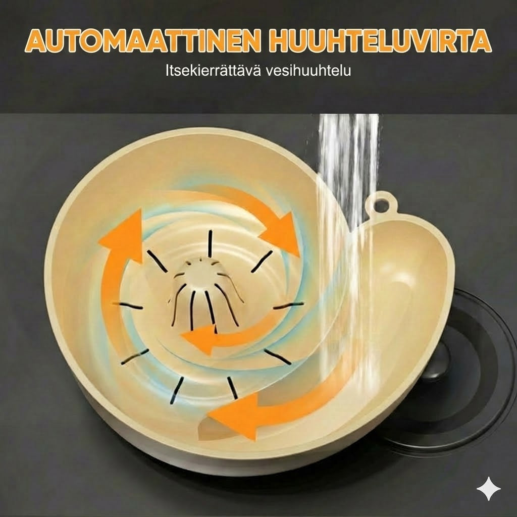 Automaattinen hedelmien ja vihannesten pesu- ja valutuskori