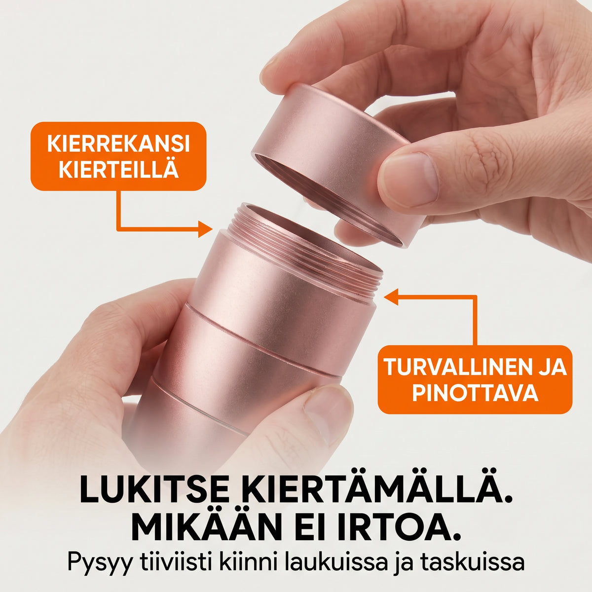 Smart Dose metallinen pillerirasia 7 lokerolla