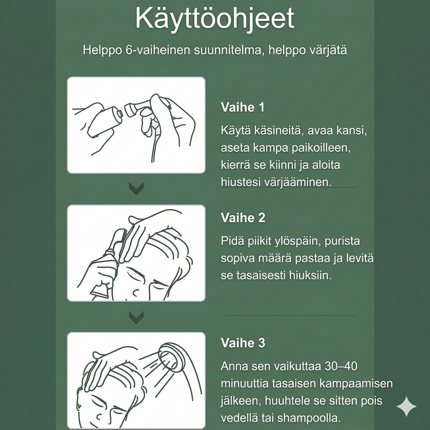 Fruit Essence -kampa hiusten värjäykseen