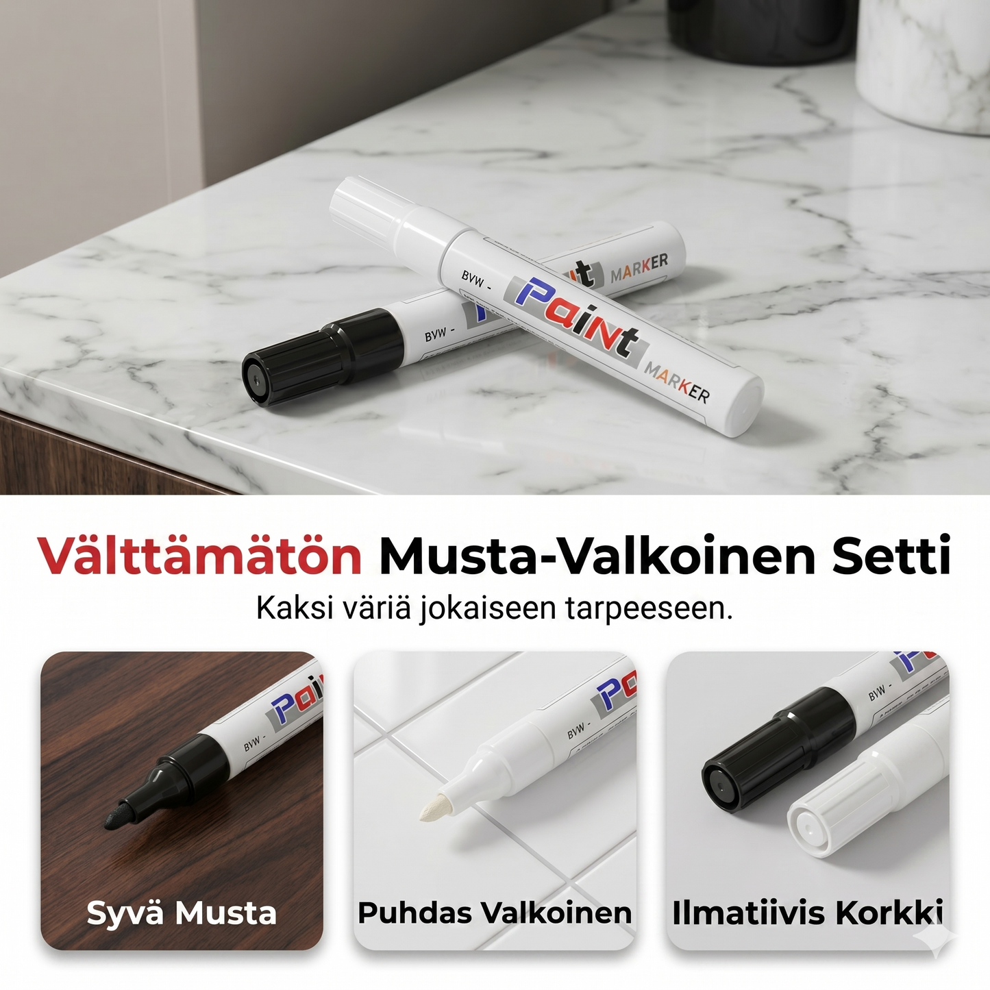 Vedenpitävä öljypohjainen maalitussi keramiikalle