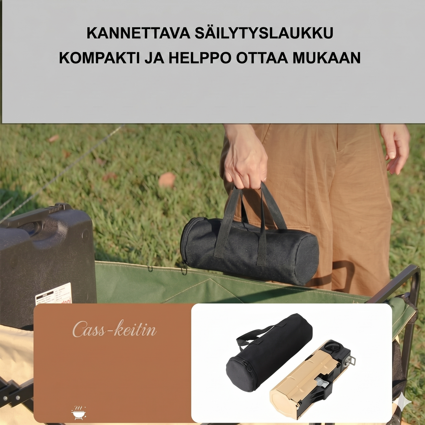 Kannettava kokoontaitettava lämmitin