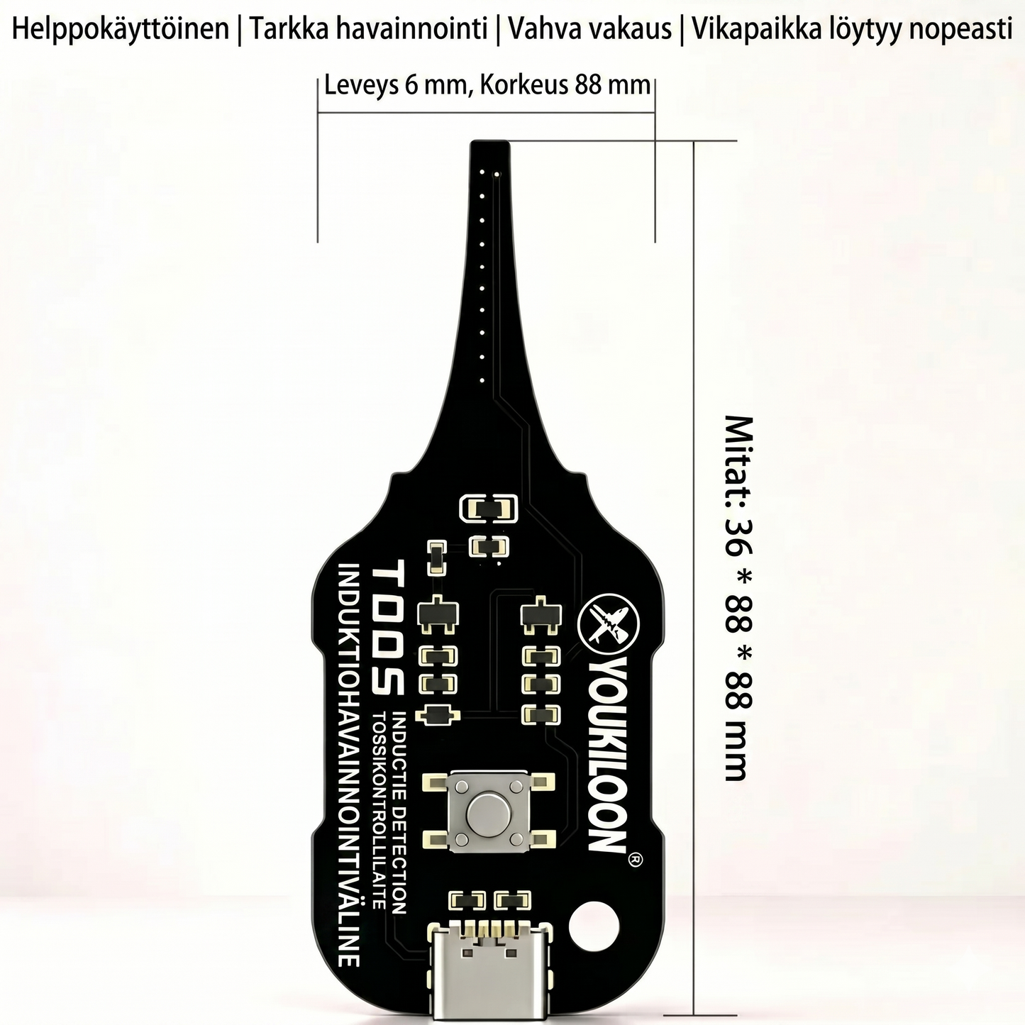 Piirissä testattava kelatesteri