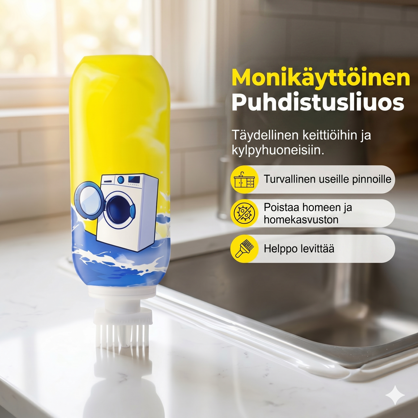 Syväpuhdistava homeenpoistogeeli