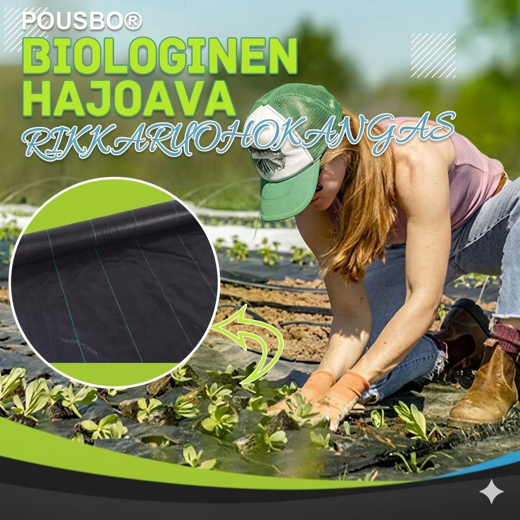 Biohajoava rikkaruohokangas