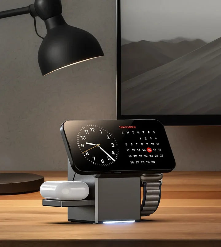 3-in-1 taitettava magneettinen langaton latausasema