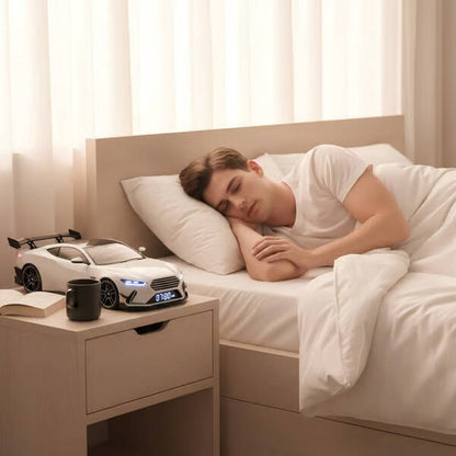 Hyperauton herätyskello – Realistiset ääni- ja valotehosteet