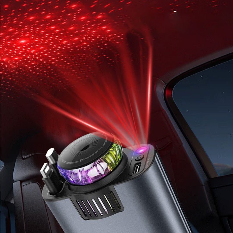 5-in-1-laturi aromidiffuuserilla ja tähtitaivaalla