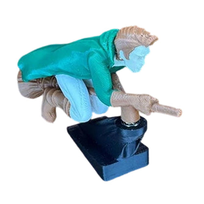 Maaginen luudanvarsi auton kojelaudan koriste