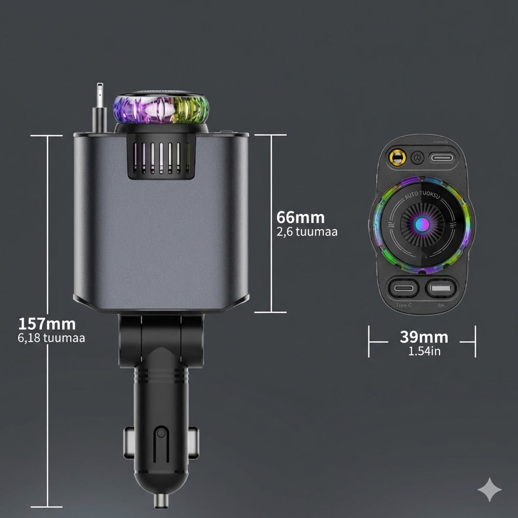 5-in-1-laturi aromidiffuuserilla ja tähtitaivaalla