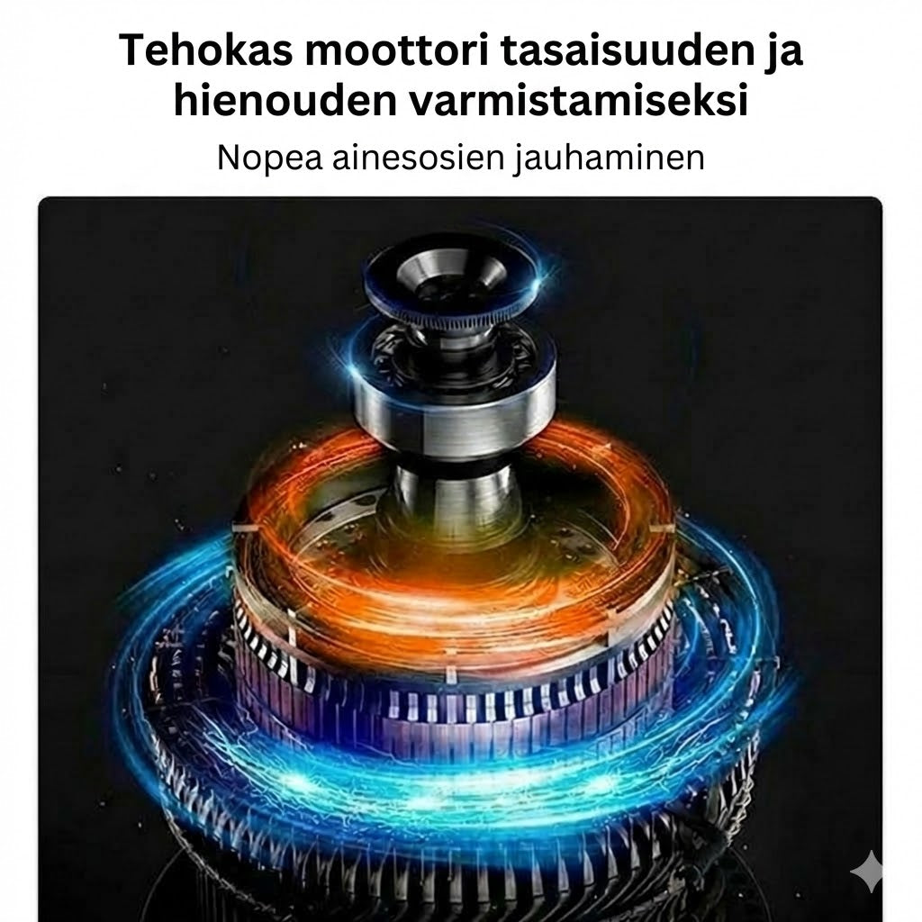 Monitoiminen sähköinen hiomakone kotikäyttöön