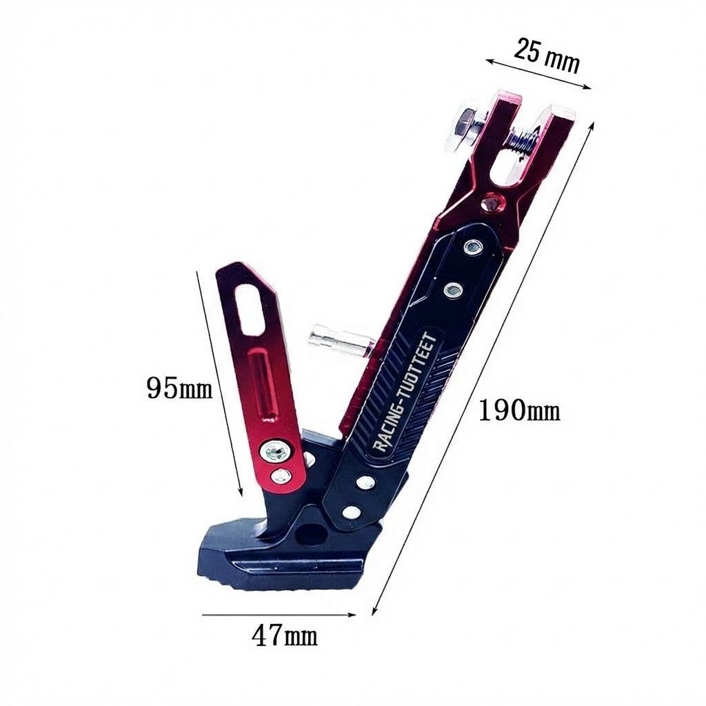 Universaali säädettävä moottoripyörän seisontatuki