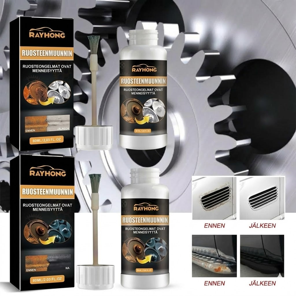 Tehokas ruosteenpoistaja ja -muunnin