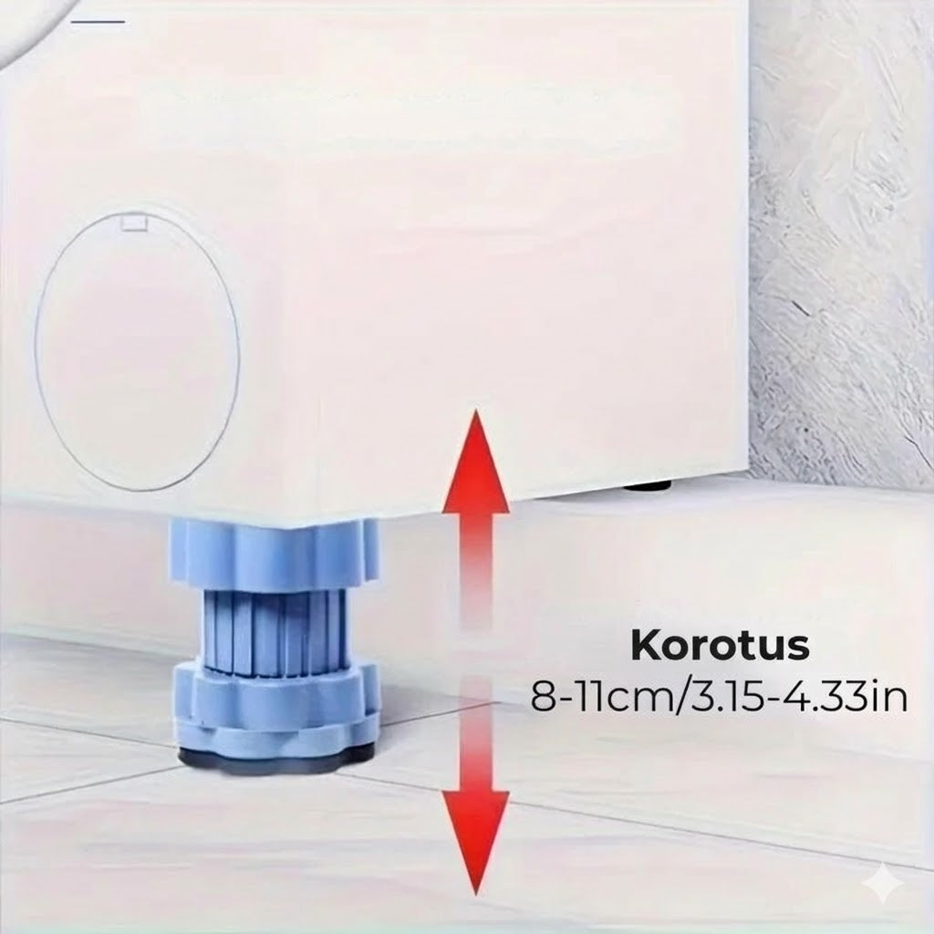 Yleismalliset pesukoneen tasapainottavat korkeussäätimet