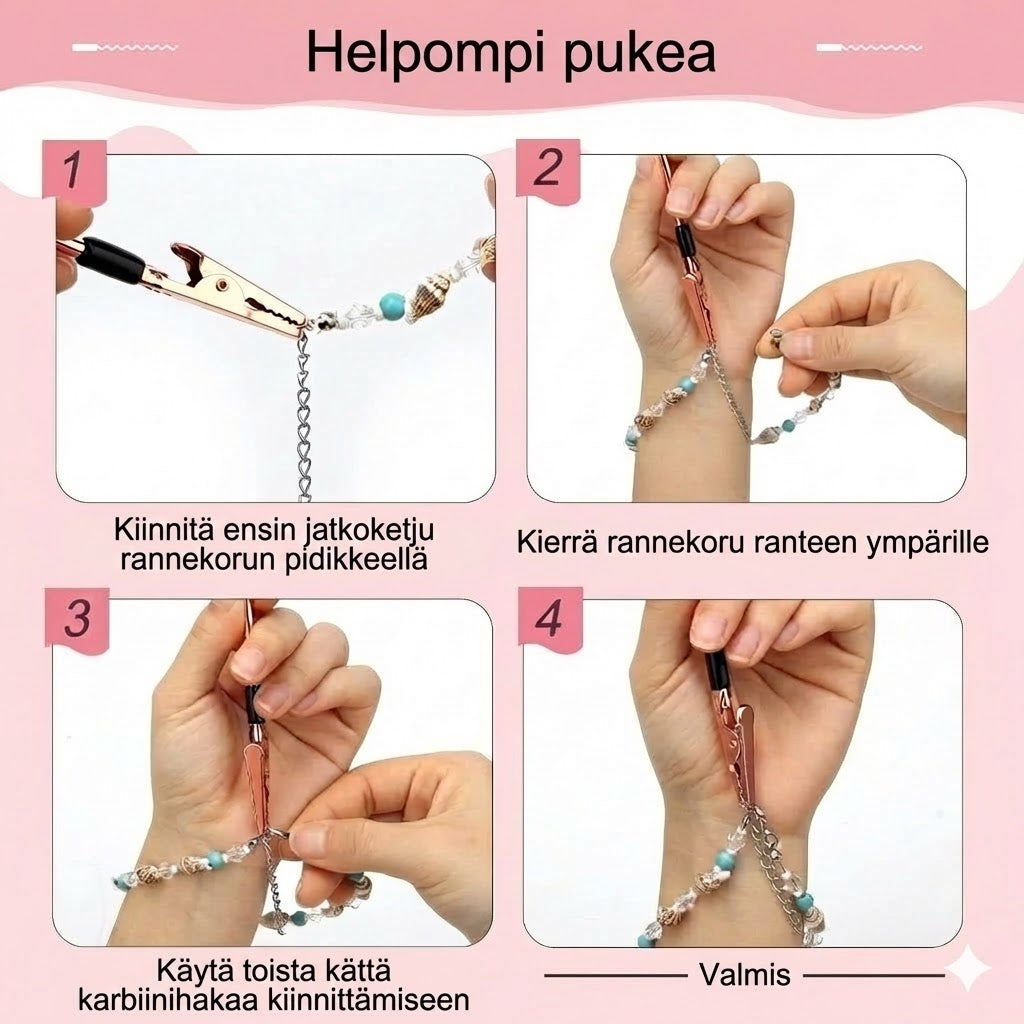 Rannekkeen lukkoapuväline