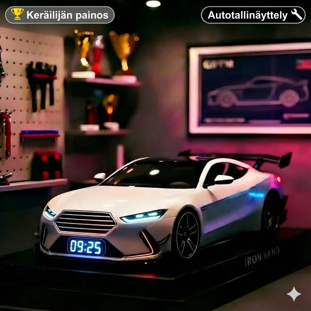 Hyperauton herätyskello – Realistiset ääni- ja valotehosteet