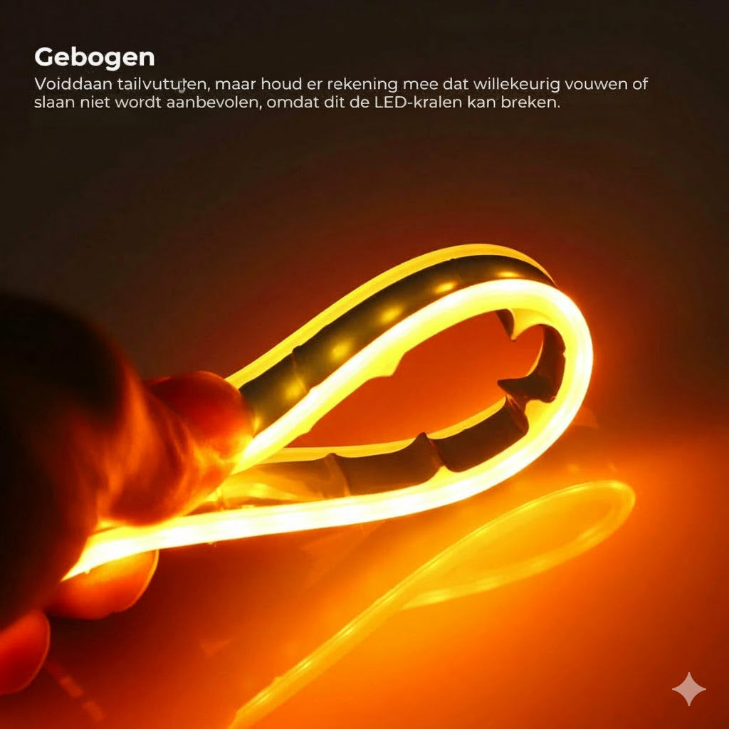 Auton ajovalojen LED-valaistus