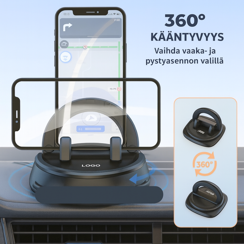 Kojelaudan navigointipuhelimen pidike