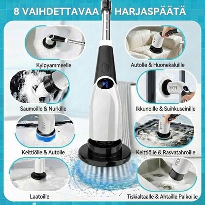 9-in-1 sähköinen puhdistusharja
