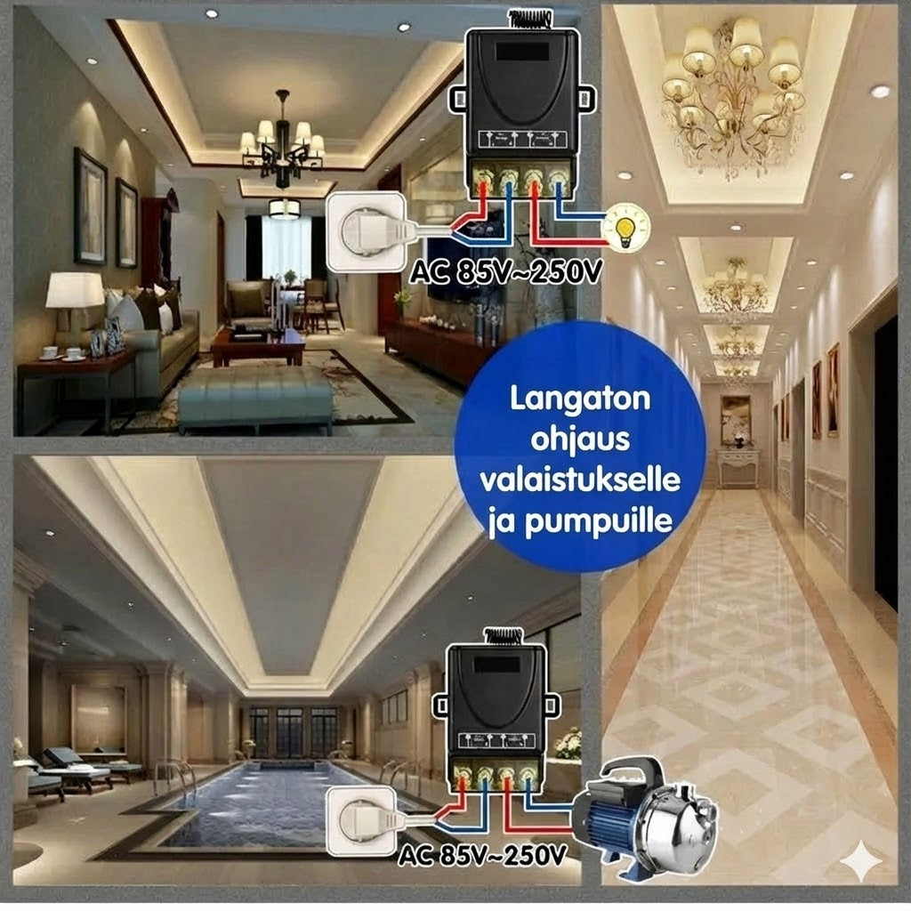 Langaton kytkinsarja: Asenna ilman kaapeleita