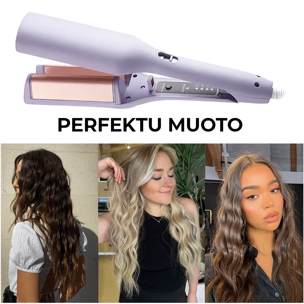 V-muotoinen aaltoileva kiharrin