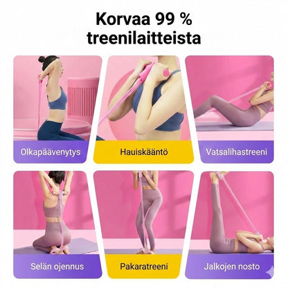 Istumaannousutreeni kotiin: Vatsalihakset kiinteytettynä