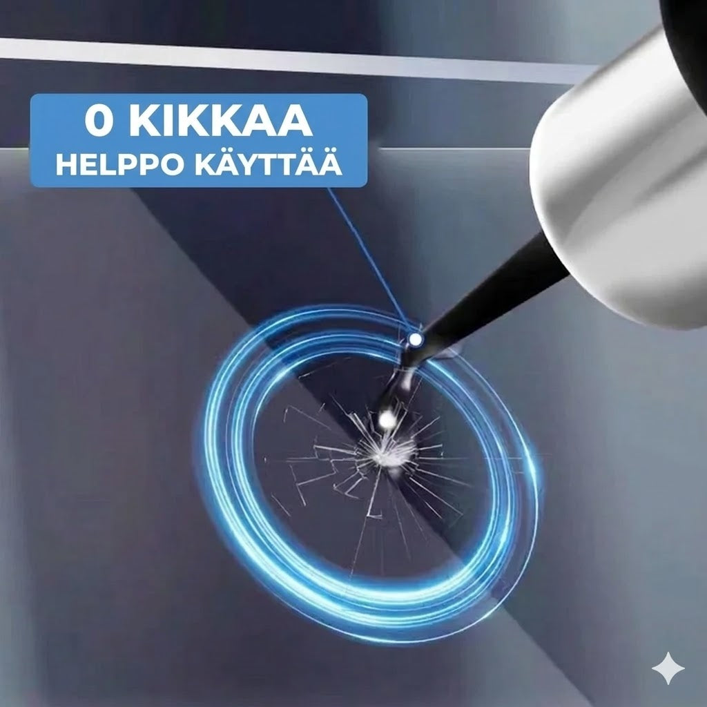 Lasinkorjaussarja halkeamille