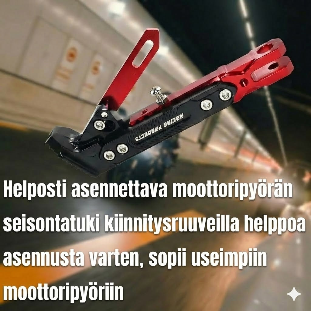 Universaali säädettävä moottoripyörän seisontatuki