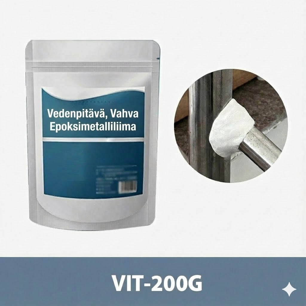 Erittäin vahva metalliepoksi (iskunkestävä)