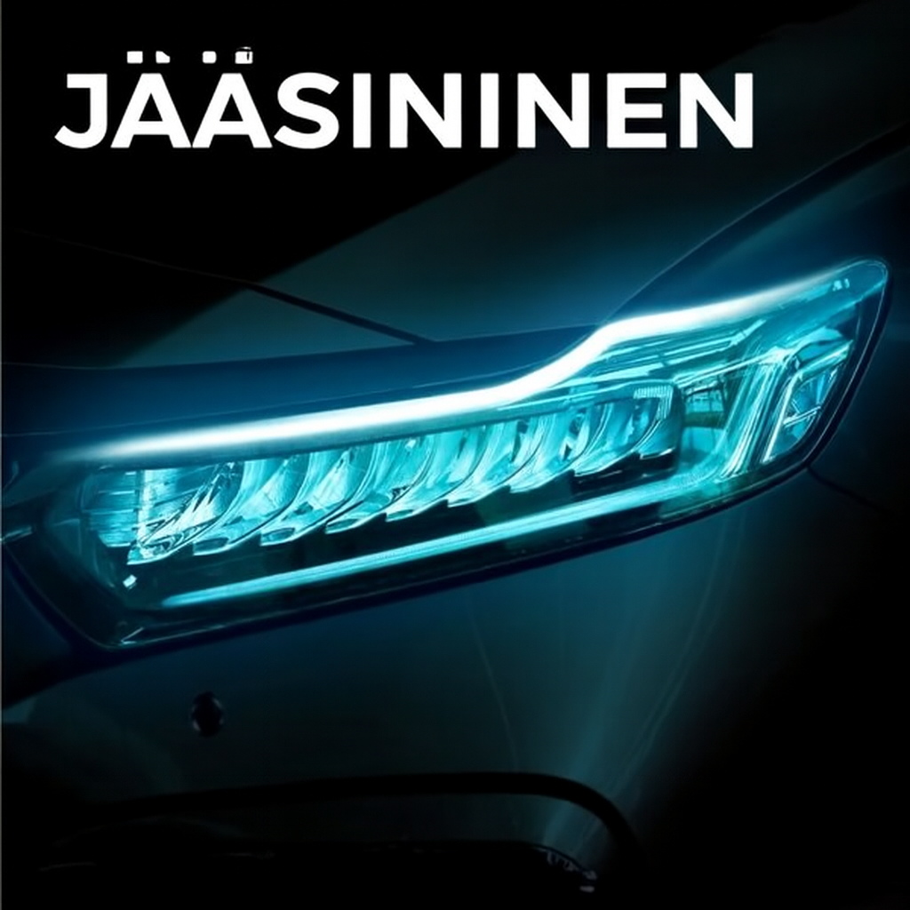 Auton ajovalojen LED-valaistus