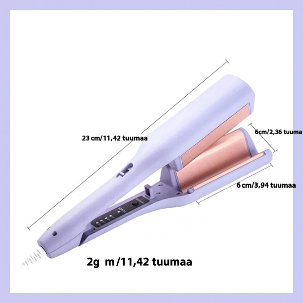 V-muotoinen aaltoileva kiharrin