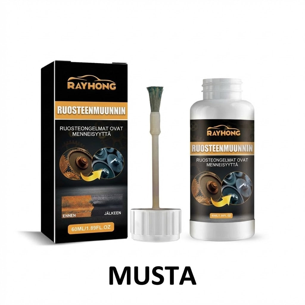 Tehokas ruosteenpoistaja ja -muunnin