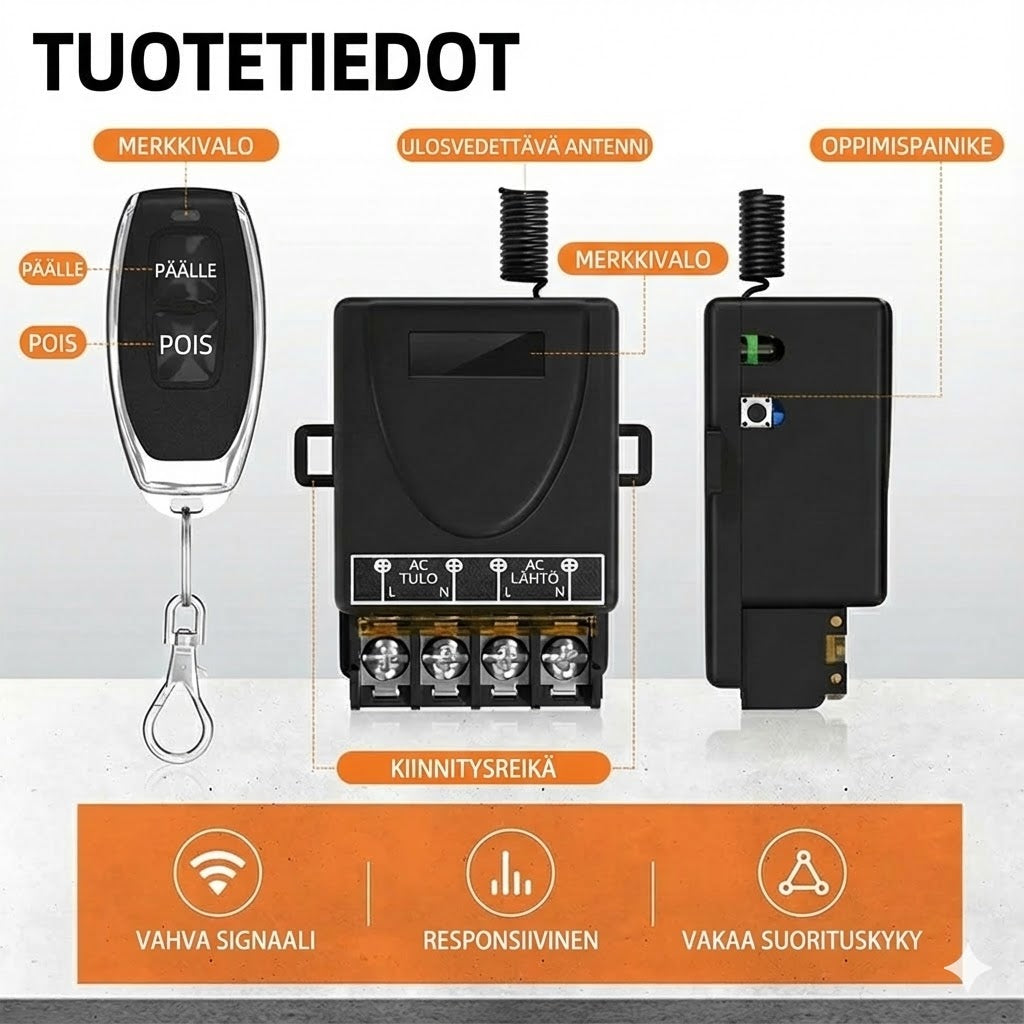 Langaton kytkinsarja: Asenna ilman kaapeleita