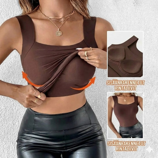 Lämpötoppi: kyllä Sisäänrakennettu rintaliivi (U-kaula)