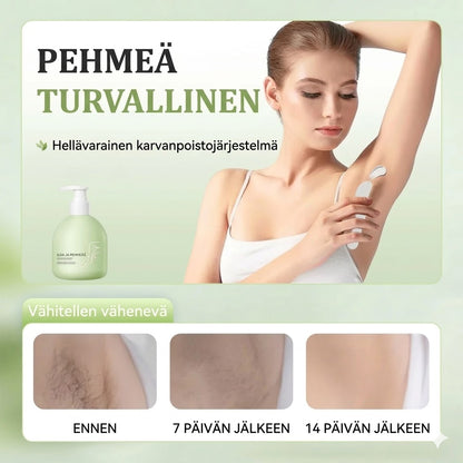 Hellävarainen ja ärsyttämätön karvanpoistovoide (230g + lasta)