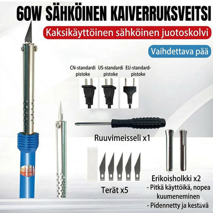 Ulkoisesti lämmitettävä sähköinen kaiverrusveitsi