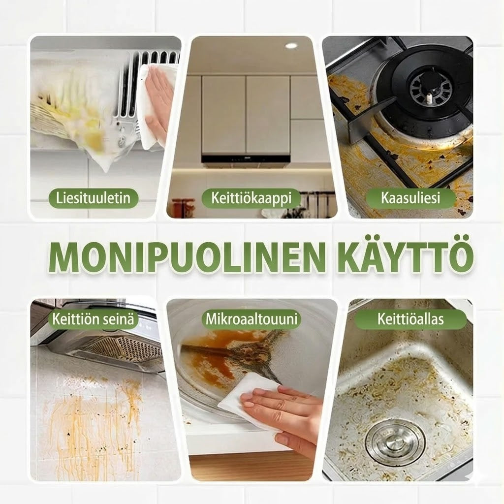 Monitoiminen entsyymipuhdistusaine