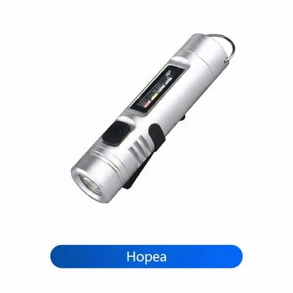 Monitoiminen alumiiniseoksesta valmistettu minitaskulamppu