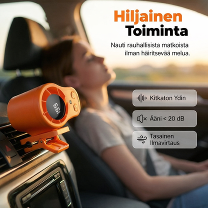Tuuletin kannatinvarrella – LED-näyttö