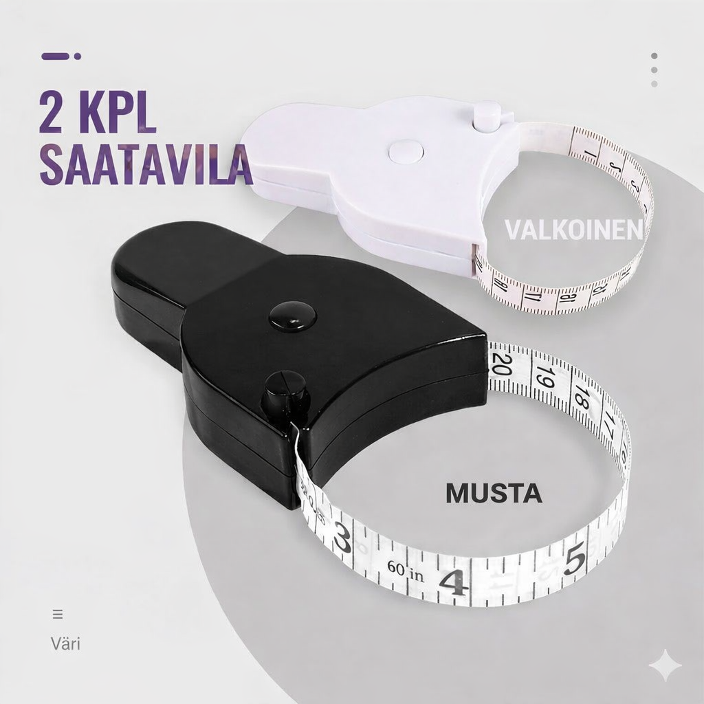 Automaattisesti kelautuva mittanauha