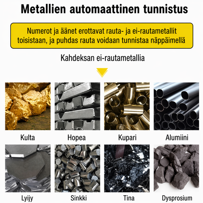 LED-vilkkuva hälytysmetallinpaljastin