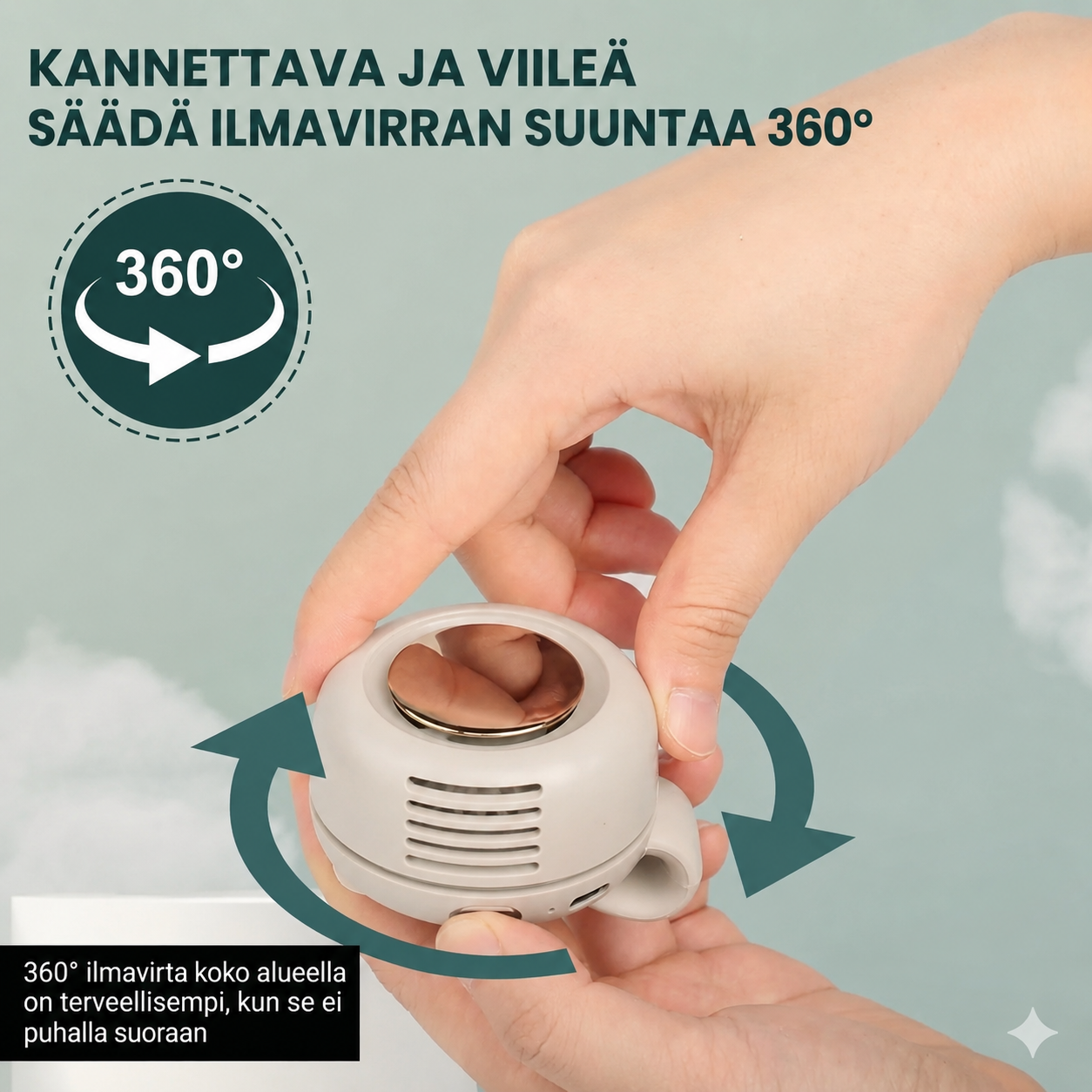 Kannettava minituuletin