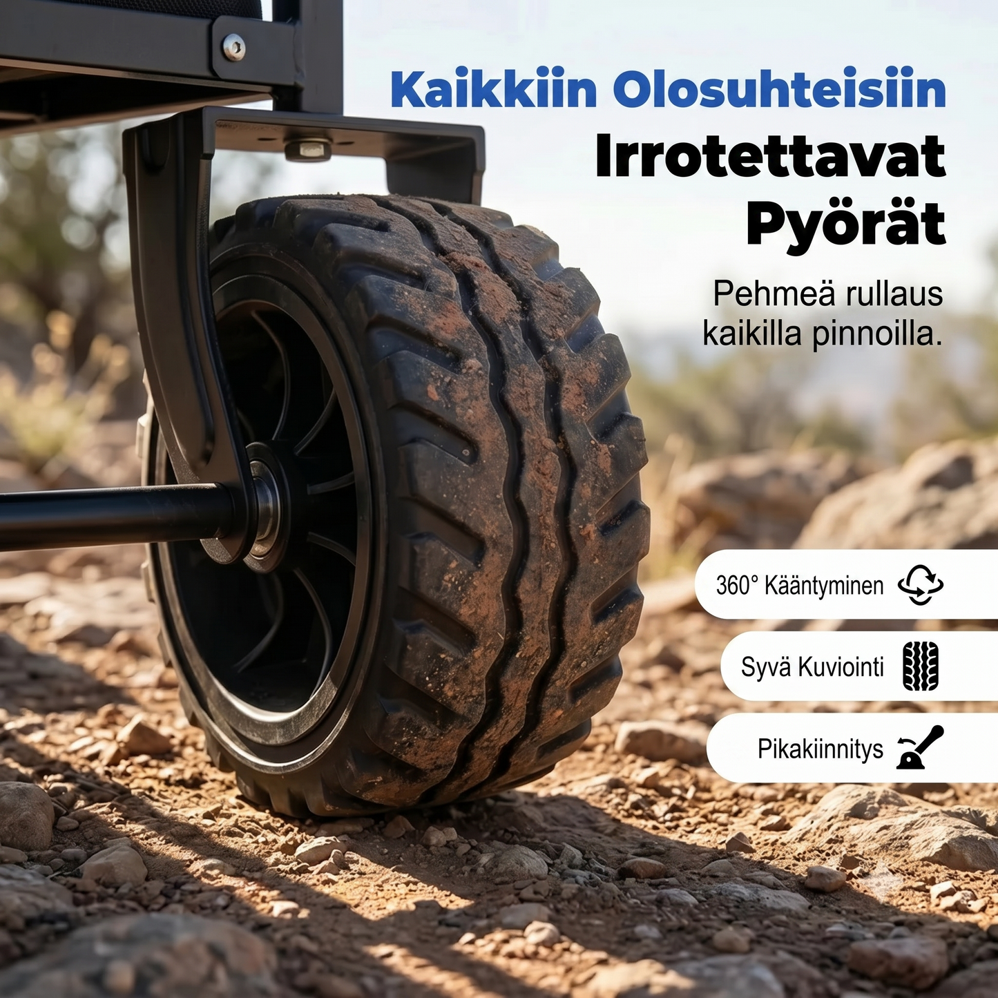 Kokoontaittuva vetokärry
