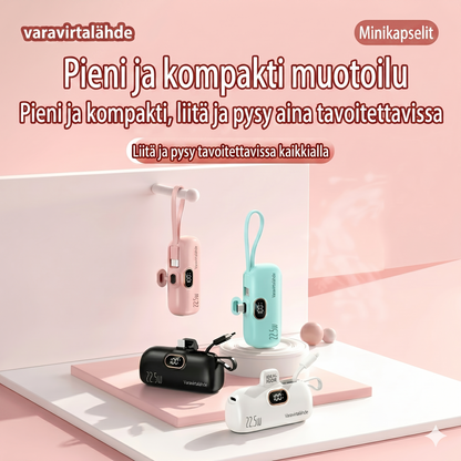 5000 mAh kannettava minivirtapankki puhelimelle